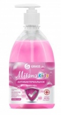 Жидкое мыло антибактериальное Grass "Milana Kids" Fruit bubbles, 500 мл.