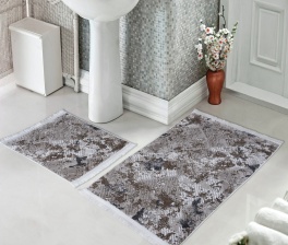 Набор ковриков для ванной и туалета Venera, 60x100/50x60 см, бежевый
