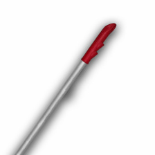 Ручка для держателя мопов, 140 см, d=23 мм, алюминий, красная