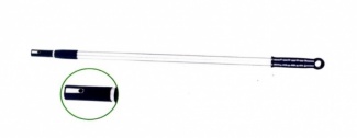 Телескопическая ручка для швабры, длина 105-180 см, алюминий/полипропилен, кольцо