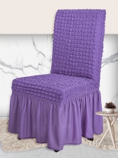 Чехол на стул с оборкой Venera, цвет сиреневый, 1 предмет