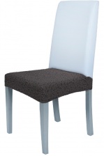 Чехол на сиденье стула Venera "Жаккард", цвет темно-коричневый, 1 предмет