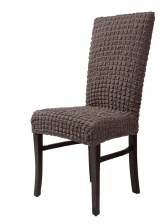 Чехол на стул без оборки Venera, цвет коричневый, 1 предмет