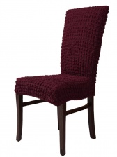 Чехол на стул без оборки Venera, цвет бордовый, 1 предмет