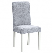 Чехол на стул плюшевый Venera, цвет серый, 1 предмет