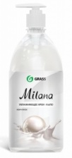 Жидкое крем-мыло Grass "Milana", Жемчужное с дозатором 1 л.