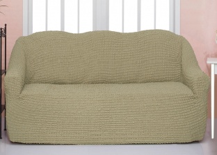 Чехол на трехместный диван без оборки CONCORDIA, цвет светло-бежевый