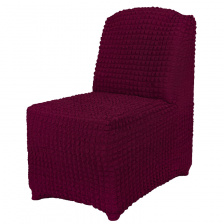 Чехол на кресло без подлокотников Venera, цвет бордовый
