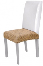 Чехол на сиденье стула Venera "Жаккард", светло-коричневый, 1 предмет