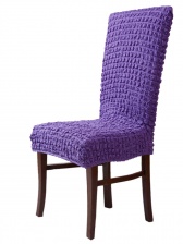Чехол на стул без оборки Venera, цвет сиреневый, 1 предмет