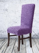 Чехол на стул без оборки Venera, цвет сиреневый, 1 предмет