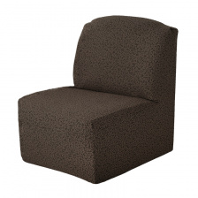 Чехол на кресло без подлокотников Venera, жаккард, цвет коричневый