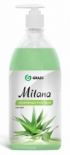 Жидкое крем-мыло Grass "Milana", Алоэ вера с дозатором 1 л.