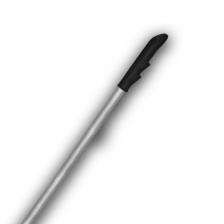 Ручка для держателя мопов, 140 см, d=23 мм, алюминий, черная
