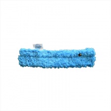 Шубка для мытья окон, 35 см, микрофибра, липучка, синяя