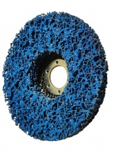 Круг зачистной синтетический "Коралл" 125х22.23 мм, MKSS, цвет синий