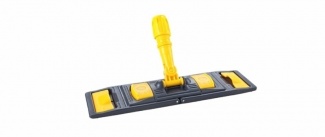 Держатель мопов универсальный (флаундер), 40х11 см, пластик, желтый