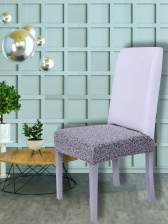 Чехол на сиденье стула Venera "Жаккард", цвет серо-бежевый, 1 предмет