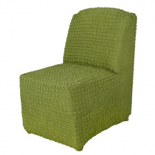 Чехол на кресло без подлокотников Venera, цвет оливковый