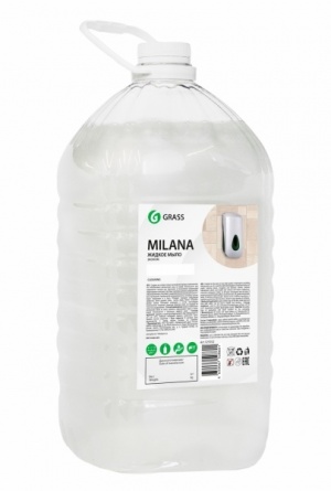 Жидкое крем-мыло Grass "Milana", жемчужное, эконом, 5 кг. фото 1