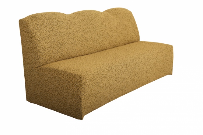 Чехол на трёхместный диван без подлокотников Venera, жаккард, цвет светло-коричневый фото 5