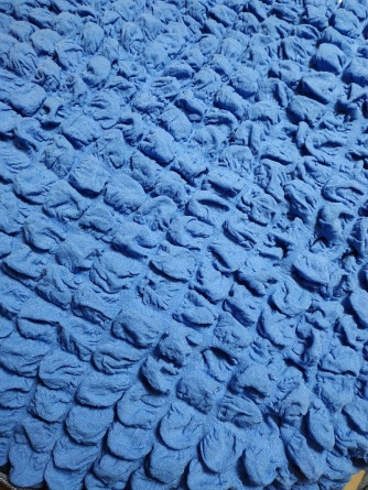 Чехол на угловой диван с оттоманкой CONCORDIA, выступ справа, цвет синий фото 4