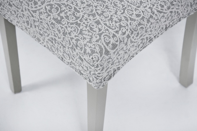 Чехол на сиденье стула Venera "Жаккард", цвет слоновая кость, 1 предмет фото 3