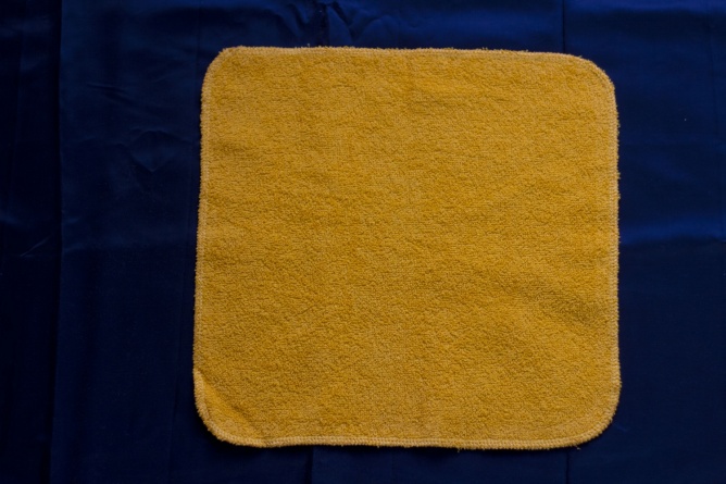 Салфетка махровая 30х30 см, 300 г/м., оранжевая фото 6