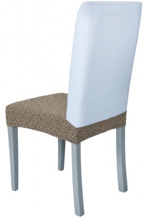 Чехол на сиденье стула Venera "Жаккард", цвет бежевый, 1 предмет фото 2