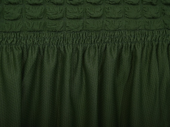Чехлы на стулья с оборкой Venera, цвет зеленый, комплект 6 штук фото 7