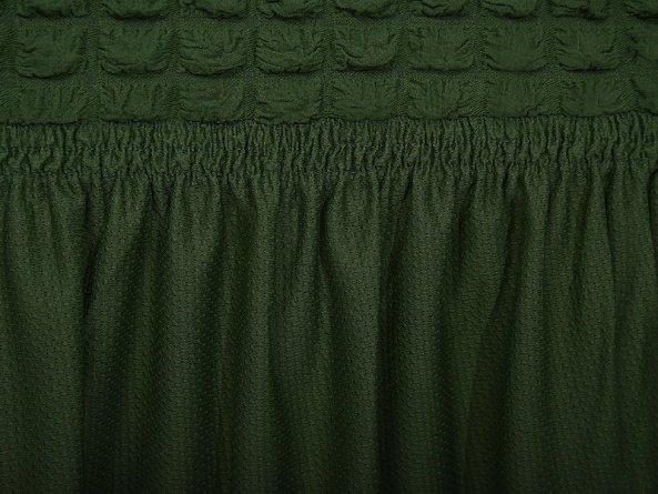 Чехол на стул с оборкой Venera, цвет зеленый, 1 предмет фото 4