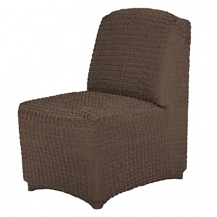 Чехол на кресло без подлокотников Venera, цвет коричневый фото 1