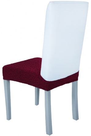 Чехол на сиденье стула Venera "Жаккард", цвет бордовый, 1 предмет фото 2