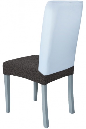 Чехол на сиденье стула Venera "Жаккард", цвет темно-коричневый, 1 предмет фото 2