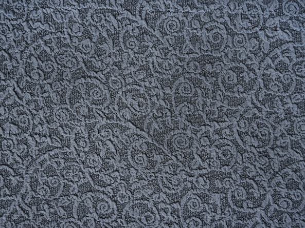 Чехол на трёхместный диван с оборкой Venera "Жаккард", цвет серый фото 6