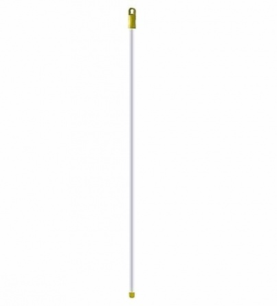 Ручка для держателя мопов, 130 см, d=22 мм, алюминий, резьба, желтый фото 1