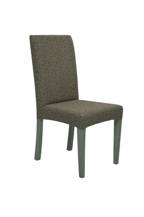Чехол на стул без оборки Venera "Жаккард", цвет бежевый, 1 предмет фото 8
