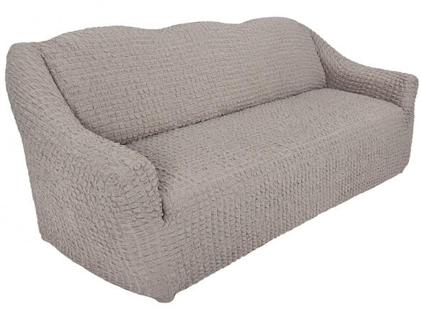 Комплект чехлов на диван и кресла без оборки CONCORDIA, цвет какао, 3 предмета фото 7