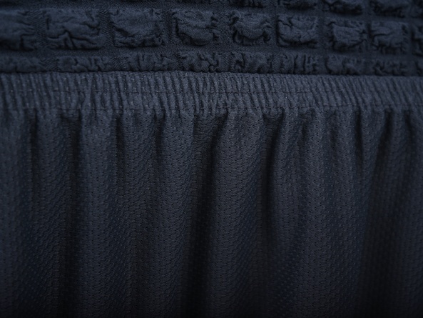 Чехол на трехместный диван с оборкой CONCORDIA, цвет темно-серый фото 6