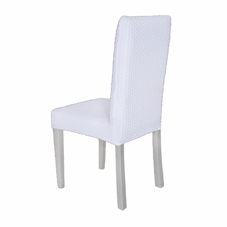 Чехол на стул без оборки Venera, цвет белый, 1 предмет фото 8