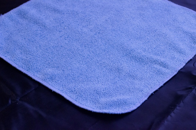 Салфетка из микрофибры, 50х60 см, синяя фото 3