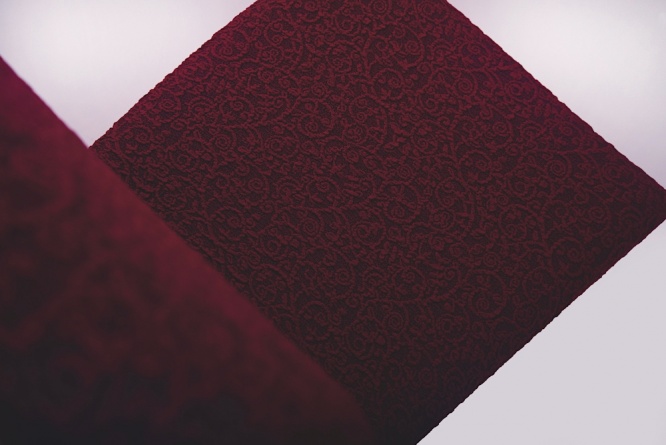 Чехол на стул без оборки Venera "Жаккард", цвет бордовый, 1 предмет фото 7