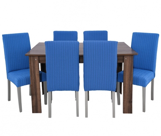 Чехол на стул без оборки Venera, цвет синий, 1 предмет фото 8