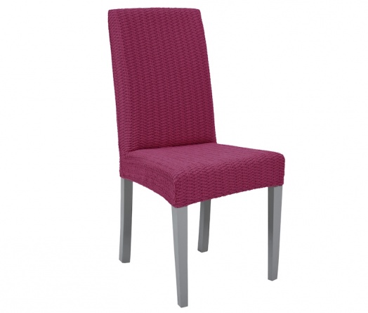 Чехол на стул без оборки Venera, цвет малиновый,1 предмет фото 1