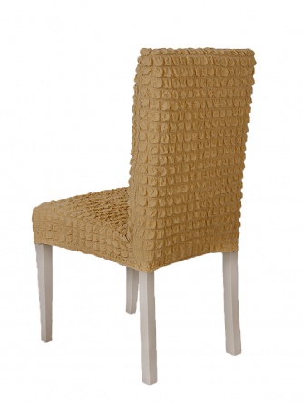 Чехол на стул без оборки Venera, цвет кремовый, 1 предмет фото 3