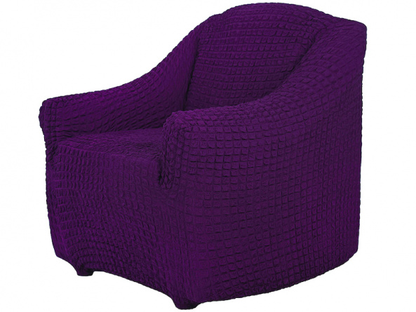 Чехол на кресло без оборки Venera, цвет фиолетовый фото 5