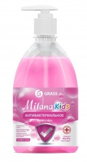 Жидкое мыло антибактериальное Grass "Milana Kids" Fruit bubbles, 500 мл. фото 1