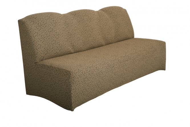 Чехол на трёхместный диван без подлокотников Venera, жаккард, цвет бежевый фото 3