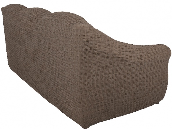 Чехол на трехместный диван без оборки Concordia, цвет коричневый фото 3