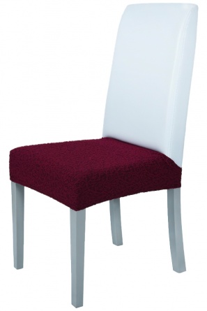 Чехол на сиденье стула Venera "Жаккард", цвет бордовый, 1 предмет фото 1